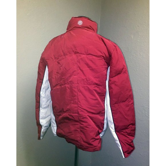 Red WEATHERTECH Jacket Mens LARGE Winter Skiing Water Repellant - Picture 4 of 11
